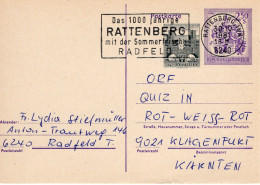 Postkarte ÖS 2,50 + 0,50 Von Rattenberg 1981 - Andere & Zonder Classificatie