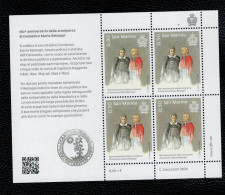 San Marino 2024 160° Anniversario Della Scomparsa Di Domenico Maria Belzoppi 1v In Quartina Complete Set ** MNH - Nuevos