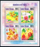 Bloc Sheet  Fleurs Orchidées Flowers Orchids  Neuf  MNH ** Guine Bissau 2013 - Orquideas