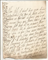 N°2035 ANCIENNE LETTRE DE ELISABETH DE NASSAU A SEDAN A MON FILS DATE 1641 - Documents Historiques