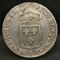 1/3 ECU DE FRANCE ARGENT LOUIS XV 1720 I LIMOGES (Ou H ?) Date à L'envers !! - 1715-1774 Louis  XV The Well-Beloved