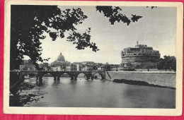 ROMA - PONTE CASTEL S. ANGELO - FORMATO PICCOLO - VIAGGIATA 1933 - Brücken