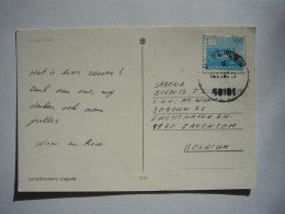 Avion / Airplane / Card From Dubrovnik To SABENA Zaventem / Aug 14,1982 - Briefe U. Dokumente