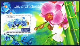 Bloc Sheet  Fleurs Orchidées Flowers Orchids  Neuf  MNH ** Guinea Guinée 2015 - Orchidee