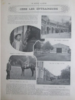 1907 MAISONS LAFFITTE Entrainement Chevaux Hara  ETABLISSEMENT LEIGH Pur Sang Grand Prix Paris Entraineur - Ohne Zuordnung