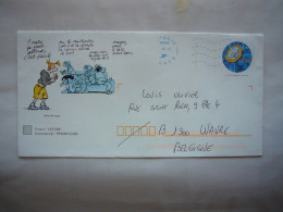 Avion / Airplane / Lettre De Selesta, France Pour Wavre, Belgique / Oct 2023 + Carte Postale / Thème : L'Euro - 1960-.... Cartas & Documentos