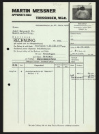 Rechnung Trossingen /Württ. 1936, Martin Massner, Apparate-Bau, Ansicht Eines Produktes In Aktion  - Autres & Non Classés