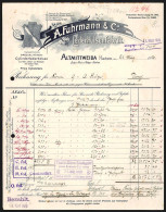 Rechnung Altmittweida I. Sachsen 1920, A. Fuhrmannn & Co., Lederhülsenfabrik, Schutzmarke Mit Produkt  - Andere & Zonder Classificatie