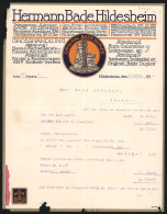 Rechnung Hildesheim 1916, Hermann Bade, Grosshandlung Für Metall-, Elektro- Und Lederwaren, Schutzmarke Bade Duplex  - Autres & Non Classés