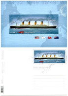 [Q] Canada 2012: Cartolina Postale Titanic / Titanic Prepaid Postcard ** - Offizielle Bildkarten