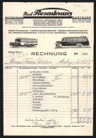 Rechnung Witten-Ruhr 1941, Paul Rosenkranz, Transportunternehmen, Ansichten Zweier Transportfahrzeuge  - Other & Unclassified