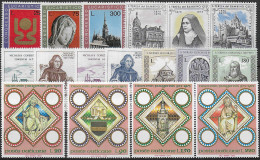 1973 Vaticano Complete Year 17v. MNH - Otros & Sin Clasificación