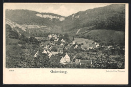 AK Gutenberg / Lenningen, Teilansicht Mit Kirche  - Andere & Zonder Classificatie