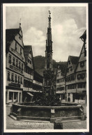 AK Urach / Luftkurort, Strassenpartie Mit Marktbrunnen  - Bad Urach