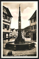 AK Urach / Luftkurort, Marktbrunnen Mit Marktplatz  - Bad Urach