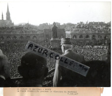 39/45 VISITE DU MARECHAL PETAIN A NANCY . LE DISCOURS - Célébrités