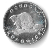 100 Zl  1978 (Ag) Ochrona Srodowiska - Bever - Pologne