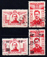 Indochine  - 1943  - Héros De L' Aviation -  N° 274 à 277   - Oblit - Used - Used Stamps