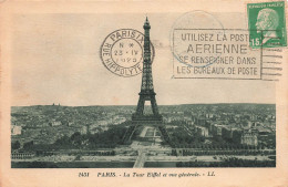 FRANCE - Paris - La Tour Eiffel Et Vue Générale - Carte Postale Ancienne - Tour Eiffel