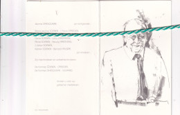 Willem Soenen-Ghesquiere, Beselare 1912, Brugge 2000. Oud-strijder 40-45, Foto Tekening - Obituary Notices