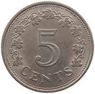 MALTA 5 CENTS 1972 #s105 0097 - Malte