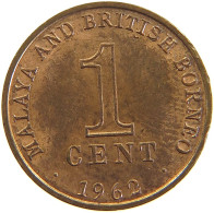 MALAYA BRITISH BORNEO CENT 1962 #s105 0417 - Malasia