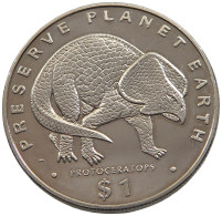 LIBERIA DOLLAR 1993 PROTOCERATOPS UNC #sm14 0931 - Liberia