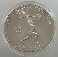 KOREA SOUTH 2000 WON 1988 UNC #sm14 0133 - Korea, South