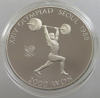 KOREA SOUTH 2000 WON 1988 PROOF #sm14 0229 - Korea, South