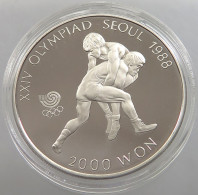 KOREA SOUTH 2000 WON 1987 PROOF #sm14 0215 - Korea, South