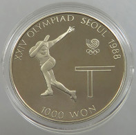 KOREA SOUTH 1000 WON 1988 PROOF #sm14 0231 - Korea, South