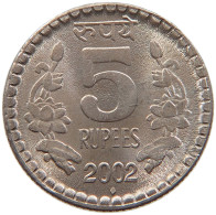 INDIA 5 RUPEES 2002 #s105 0069 - India