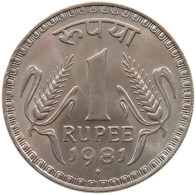 INDIA 1 RUPEE 1981 #s105 0041 - India