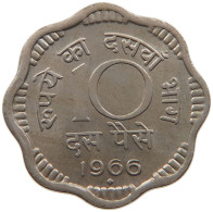 INDIA 10 PAISE 1966 #s105 0073 - Inde