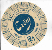 ETIQUETTE  DE  FROMAGE NEUVE SAINT PAULIN EREM EST     A 208 - Quesos