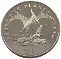 ERITREA DOLLAR 1993 PTERANODON UNC #sm14 0871 - Eritrea