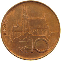 CZECH REPUBLIC 10 KORUNA 1994 #s105 0203 - Tschechische Rep.