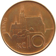 CZECH REPUBLIC 10 KORUNA 1993 #s105 0209 - República Checa