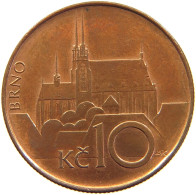 CZECH REPUBLIC 10 KORUNA 1993 #s105 0207 - Czech Republic