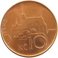 CZECH REPUBLIC 10 KORUNA 1993 #s105 0205 - Tschechische Rep.