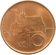 CZECH REPUBLIC 10 KORUNA 1993 #s105 0201 - Tchéquie