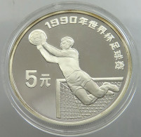 CHINA PRC 5 YUAN 1990 PROOF #sm14 0033 - Chine