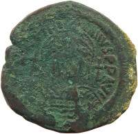 BYZANTINE EMPIRE FOLLIS Justinianus I (527-565) Constantinople YEAR 19 #t033 0469 - Byzantine