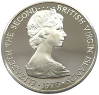 BRITISH VIRGIN ISLANDS DOLLAR 1975 SILVER PROOF #sm14 0903 - Islas Vírgenes Británicas