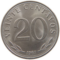 BOLIVIA 20 CENTAVOS 1967 #s105 0105 - Bolivia