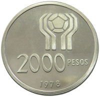 ARGENTINA 2000 PESOS 1978 PROOF #sm14 0953 - Argentina