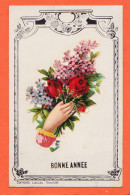 01592 / Ajoutis Chromo Bouquet  BONNE ANNEE De LASSERRE  à SEGOUFIELLE Gers 1er Janvier 1926 Edition LACLAU Toulouse - New Year