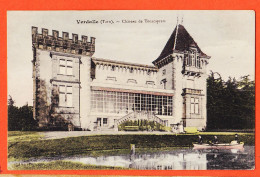 01927 / VERDALLE 81-Tarn Chateau De TOUSCAYRATS Façade Verrière Barque Cannotage Lac 1910s  Edition Henri PECH - Autres & Non Classés