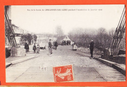01629 / ♥️ ⭐ Peu Commun CHALONNES-sur-LOIRE (49) Vue Levée Pendant INONDATION Janvier 1910 Edition Horlogerie BRICHETEAU - Chalonnes Sur Loire