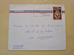 Lettre 1967 GABON FLAMME SECURITE CAISSE EPARGNE POSTALE LIBREVILLE - Gabon (1960-...)